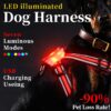 LED Light-Emitting Chest Harness Explosion-Proof Nighttime Dog Walking Undershirt Small And Large Dog Harness